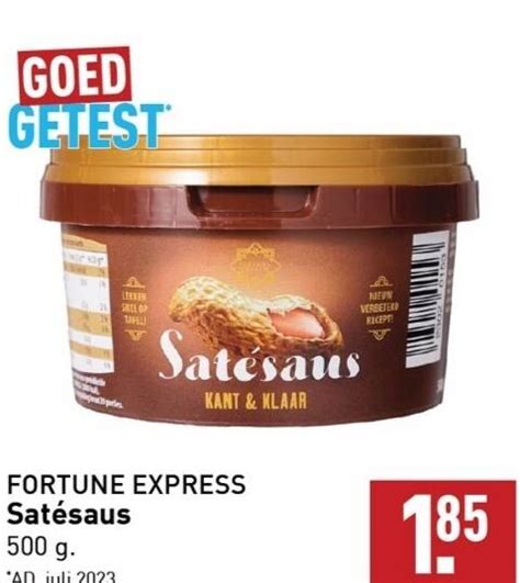 Fortune Express Satesaus G Aanbieding Bij Aldi