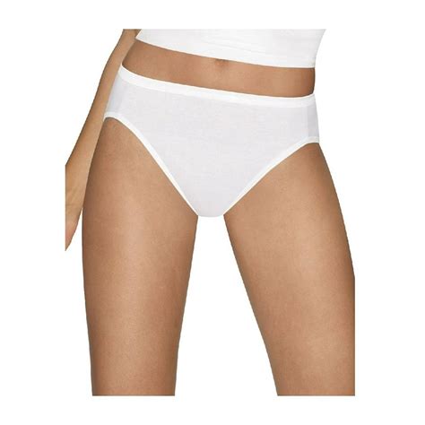 Hanes Hanes Comfortblend Womens Low Rise Brief With Comfortsoft Waistband White And Beige