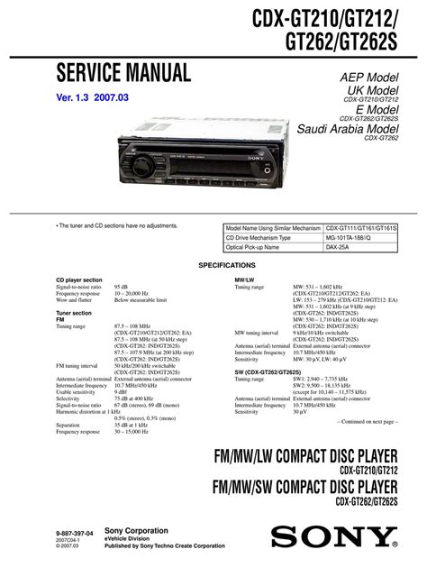 Sony Xplod Cdx Gt210 Wiring Diagram Wiring Diagram