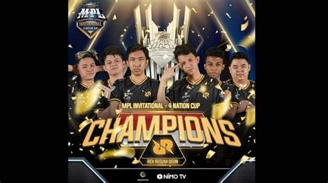 Kemenangan Sempurna RRQ Raih Juara MPL Invitational 4 Nation Cup