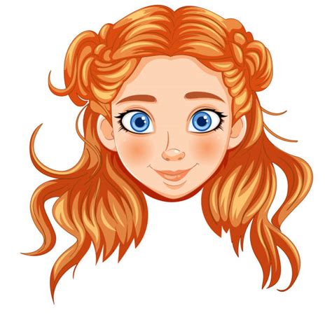 60 Red Hair Blue Eyes Girl Cartoons Stock Illustrations Royalty Free