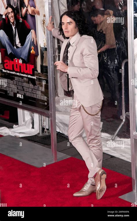 Russell Brand Walks The Red Carpet At The Premiere Of Arthur A