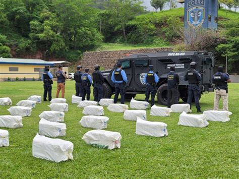 Decomisan mil 100 libras de marihuana crispy en Atlántida que entraron