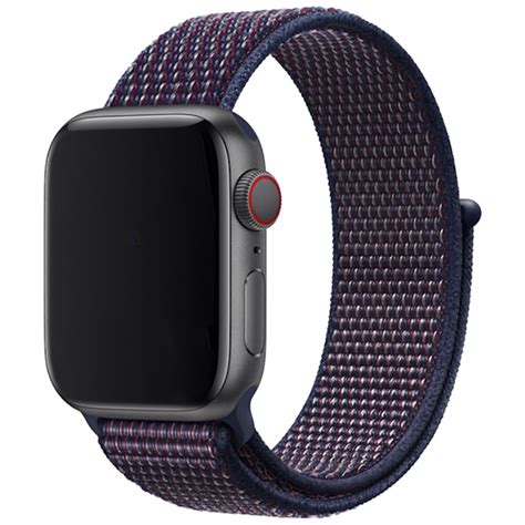 Bracelet Boucle Sport En Nylon Apple Watch Sportif Indigo