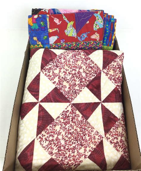 Lot - (2) Handmade Quilts