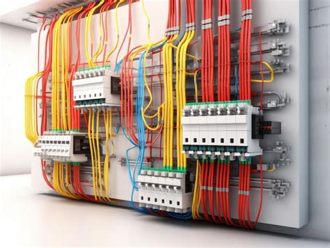 Premium Photo Electric Wiring Room