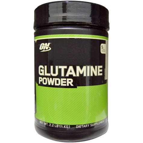 Optimum Nutrition Glutamine Powder Unflavored Lbs Kg Iherb