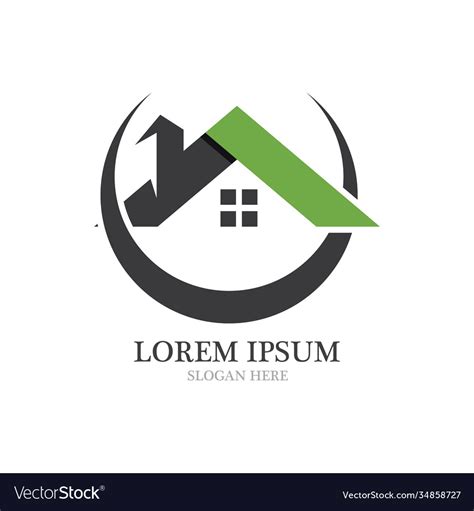 Property and construction logo design Royalty Free Vector