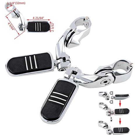 1 Pair Motorcycle Engine Guard Highway Foot Pegs Footpeg Kit for Harley Davidson-in Foot Rests ...