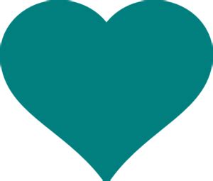 Teal Heart Clip Art at Clker.com - vector clip art online, royalty free ...