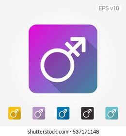 Colored Icon Sex Symbol Shadow Stock Vector Royalty Free Shutterstock