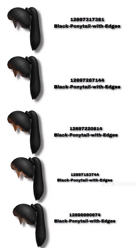 Pin By Mistyping On Hair Codes In 2023 Black Hair Roblox Barbie