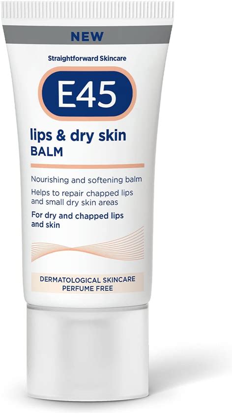 E45 Lips And Dry Skin Lip Balm Moisturising Natural Lip Balm For Dry And Cracked Lips And Skin