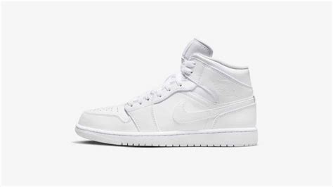 Air Jordan 1 Mid Triple White Le Site De La Sneaker