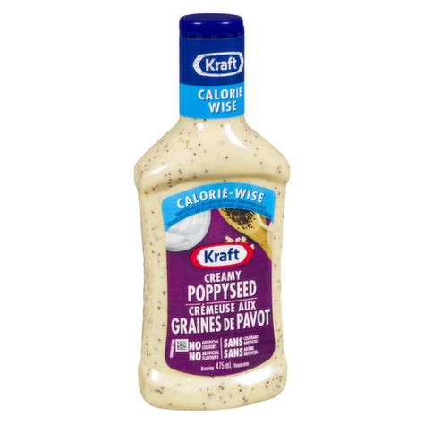 Kraft Calorie Wise Creamy Poppyseed Dressing Save On Foods