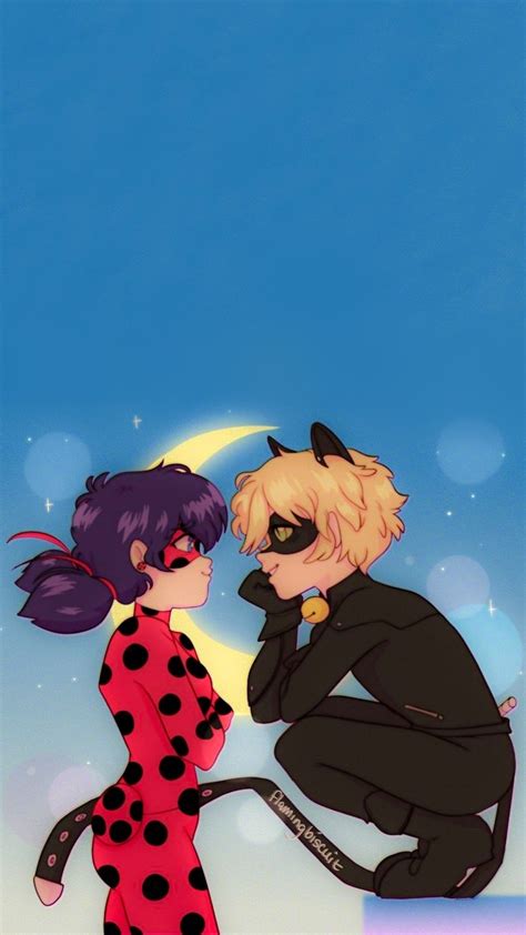 🐞💙ladynoir Wallpaper💙🐱 Credits To Flamingbiscuit Miraculous Ladybug Wallpaper Miraculous