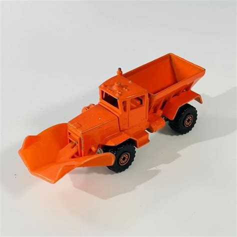 Vintage Mattel Hot Wheels Oshkosh Orange Snow Plow Dump Truck EBay In Mattel Hot