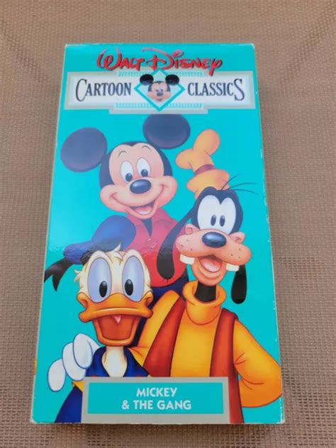 Vintage Disney Walt Disney Cartoon Classics Vhs Mickey And The