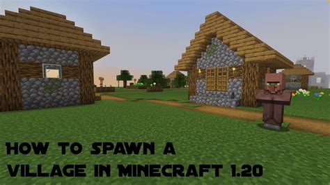 How To Spawn A Village In Minecraft Youtube