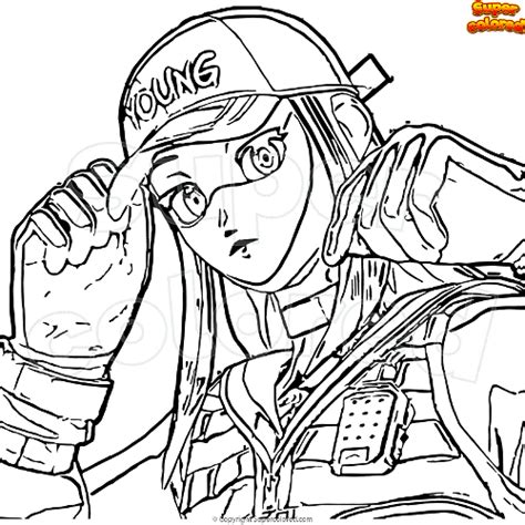 Coloring Page Fortnite Chigusa