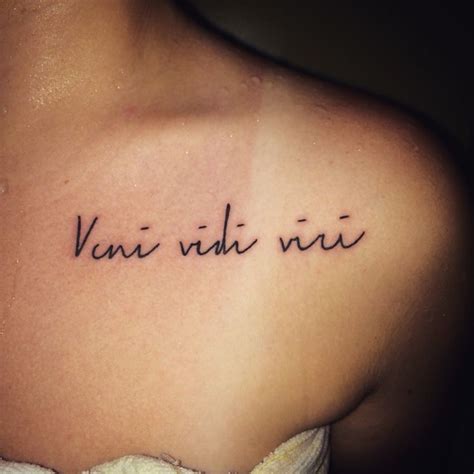 Veni Vidi Vici Latin For I Came I Saw I Conquered Discreet