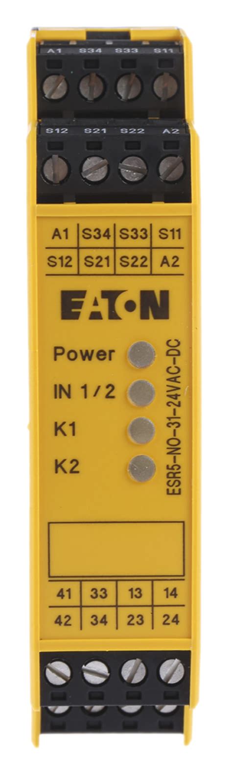 118702 ESR5 NO 31 24VAC DC Eaton Eaton Dual Channel Emergency Stop