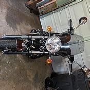 Amazon Puig H Light Smoke Naked Universal Windshield For Round Headlight Automotive