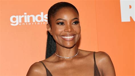 Gabrielle Union Goes Bold And Braless In A Chocolate Fendi Naked Dress Marie Claire