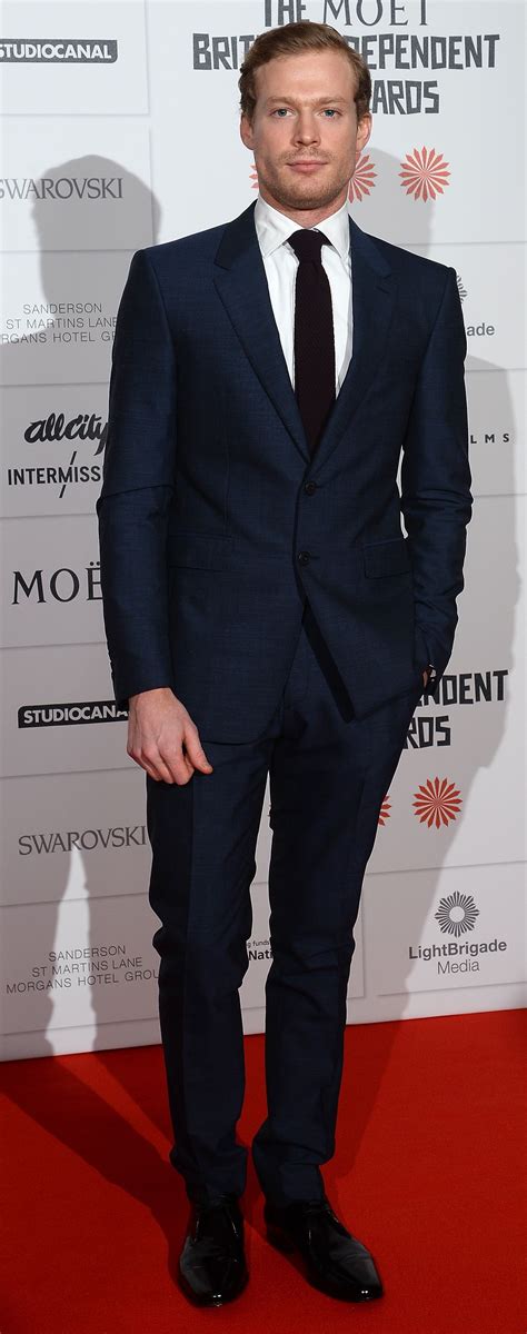 Australian Actor Sam Reid Wearing Burberry Tailoring To Attend The