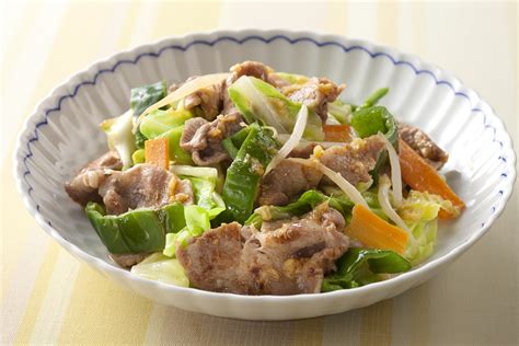 しょうが風味の肉野菜炒め レシピ ハウス食品