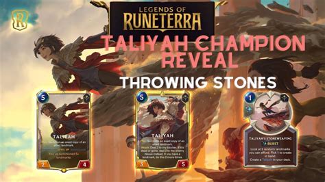 Taliyah Champion Reveal Legends Of Runeterra Elite In Taliyah