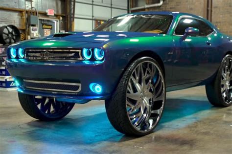 Pimped Dodge Challenger Boasts Massive 34 Inch Rims