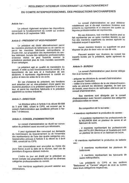 ADMINISTRATION Réf REG 001 REGLEMENT INTERNE