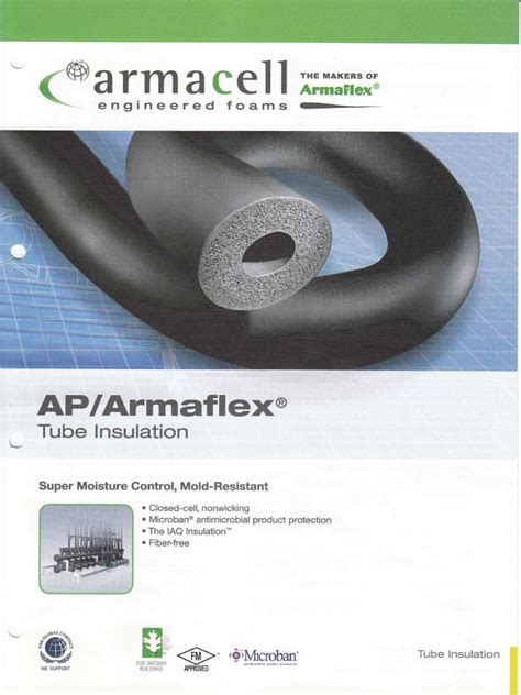 Armaflex Tube Insulation Catalogue Thermal Insulation Materials Science