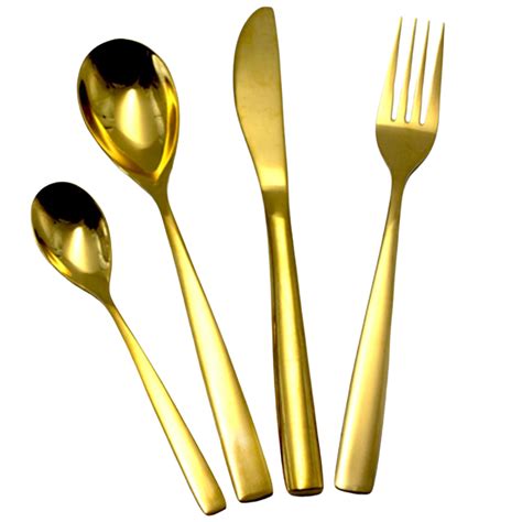 Gold Stainless Steel Cutlery Tm 2703g Tomerry