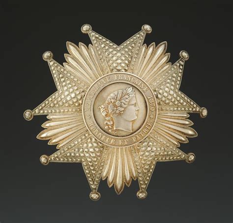 PLAQUE DE GRAND OFFICIER DE L ORDRE DE LA LÉGION D HONNEUR modèle 1871