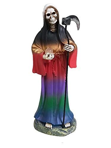 Buy 5" Santisima Santa Muerte Statue Holy Death Grim Reaper 7 colors Online at desertcartINDIA