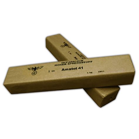 Amatol 41 German 1kg Demolition Block - Inert Replica - Inert Products LLC