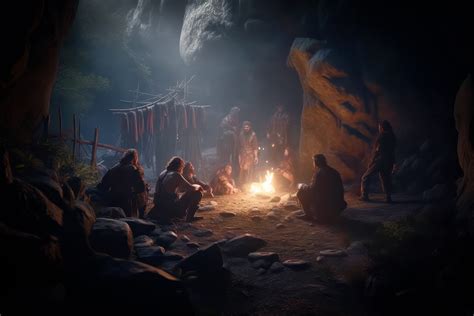 Download Ai Generated, People, Campfire. Royalty-Free Stock ...