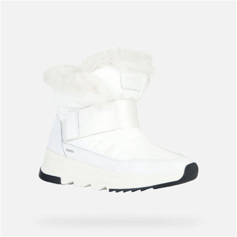 Geox Falena B Abx Waterproof Boots White Woman Geox