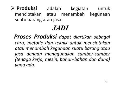 MANAJEMEN PRODUKSI Ppt