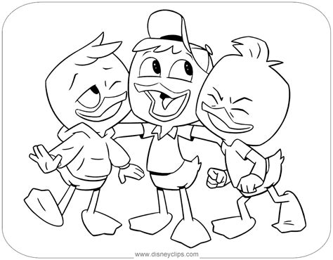 New Ducktales Coloring Pages Disneyclips