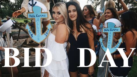 Sorority Bid Day 2017 Vlog At The University Of Florida Youtube