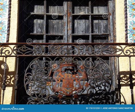 Detail of Balcony in Ronda. Spain. Stock Image - Image of decoration ...