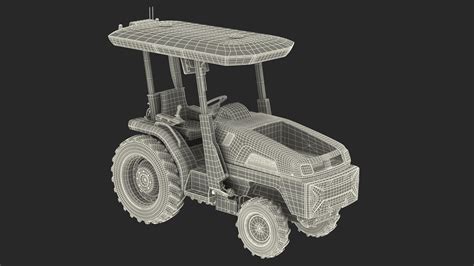 Fully Electric Tractor 3D Model 79 3ds Blend C4d Fbx Max Ma