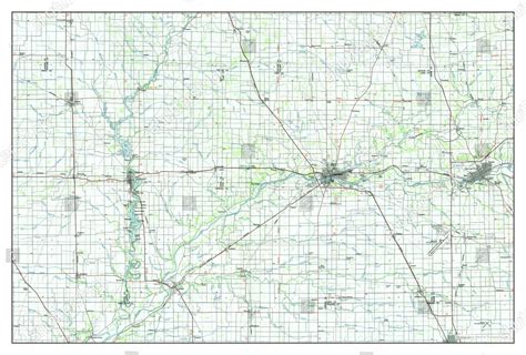 Usa Timeless Maps Logansport Indiana Map Editorial Stock Photo Stock
