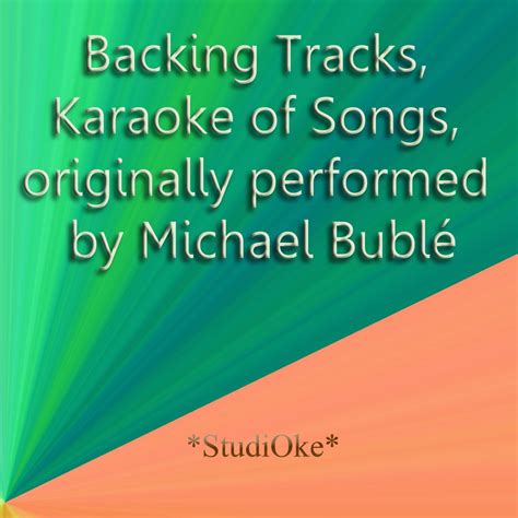 ‎backing Tracks Karaoke Of Songs Originally Performed By Michael