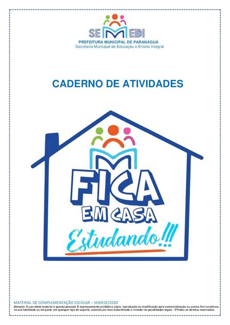 Pdf Caderno De Atividades Ano Caderno De Atividades Prefeitura