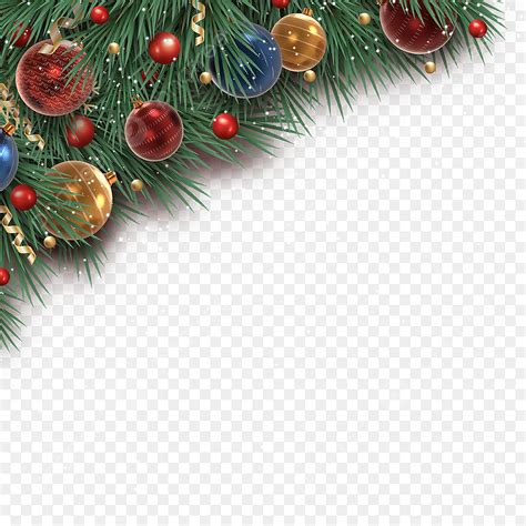 Christmas Decoration Balls Hd Transparent Christmas Ball Leaves Ribbon