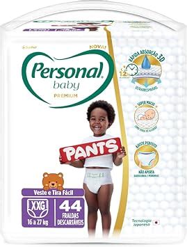 Fralda Personal Baby Premium Pants XXG 44 Unidades Amazon Br